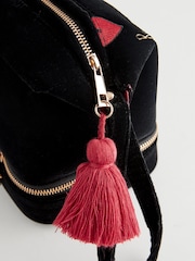 Rockett St George Black Velvet Washbag - Image 8 of 11