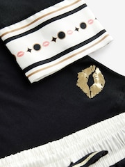 Rockett St George Black/White Lips Pyjamas Set - Image 12 of 13