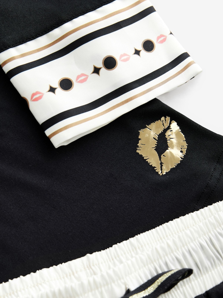 Rockett St George Black/White Lips Pyjamas Set - Image 12 of 13