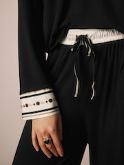 Rockett St George Black/White Lips Pyjamas Set - Image 6 of 13