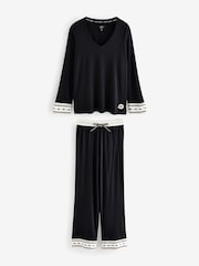 Rockett St George Black/White Lips Pyjamas Set - Image 9 of 13