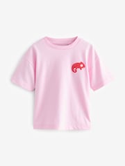 Pink Simple Short Sleeve T-Shirt (3mths-7yrs) - Image 1 of 4
