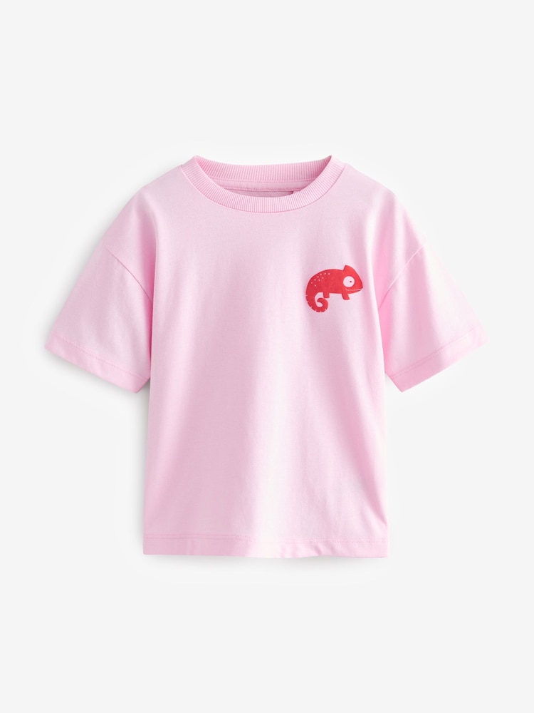 Pink Simple Short Sleeve T-Shirt (3mths-7yrs) - Image 1 of 4