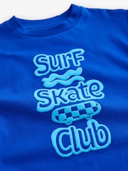 Cobalt Blue Simple Short Sleeve T-Shirt (3mths-7yrs) - Image 3 of 4
