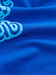 Cobalt Blue Simple Short Sleeve T-Shirt (3mths-7yrs) - Image 4 of 4