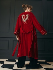 Rockett St George Velvet and Beaded Heart Robe - Imagen 1 de 8