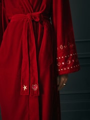 Rockett St George Velvet and Beaded Heart Robe - Imagen 5 de 8