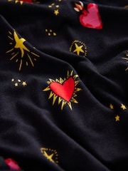 Rockett St George Black/Red Long Sleeve Hearts Pyjamas Set - Image 11 of 11