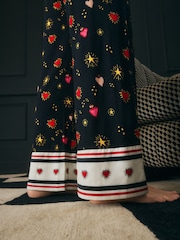 Rockett St George Black/Red Long Sleeve Hearts Pyjamas Set - Image 7 of 11
