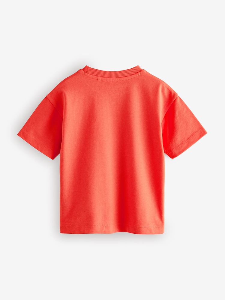 Red Crab - Simple Short Sleeve T-Shirt (3mths-7yrs) - Image 2 of 4 Red Crab - Simple Short Sleeve T-Shirt (3mths-7yrs) - Image 2 of 4