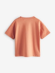 Rust Brown Simple Short Sleeve T-Shirt (3mths-7yrs) - Image 2 of 4
