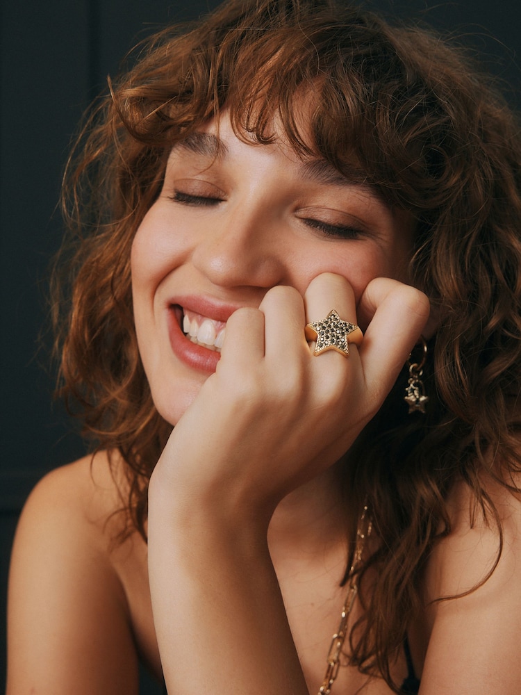 Rockett St George Gold Tone Star Ring - Image 1 of 7