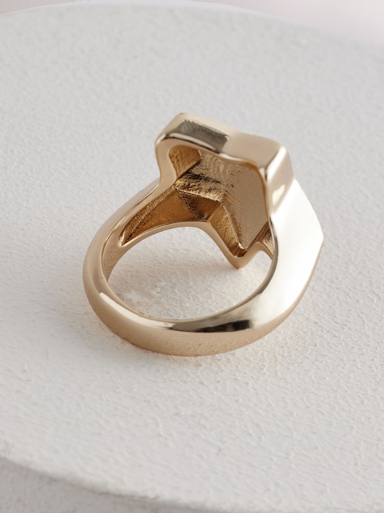 Rockett St George Gold Tone Star Ring - Image 7 of 7