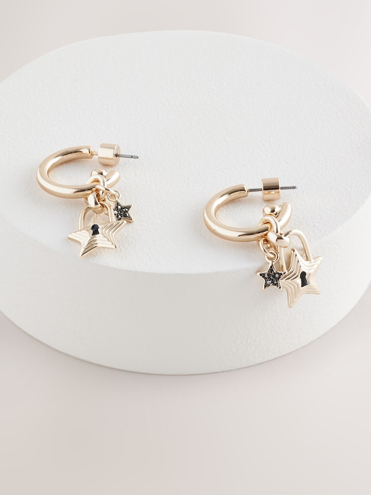 Rockett St George Lock and Key Star Earrings - Image 6 of 7
