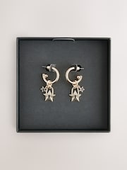 Rockett St George Gold Tone Lock and Key Star Earrings - Image 7 of 7
