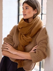 Camel Premium Seam Detail Fine Knitted Jumper - Image 1 of 8