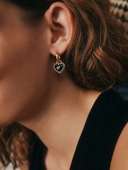 Rockett St George Gold Tone Heart Earrings - Image 1 of 8