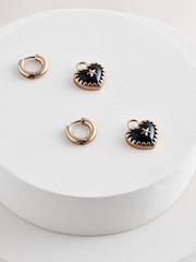 Rockett St George Gold Tone Heart Earrings - Image 7 of 8