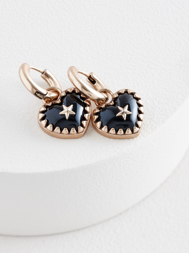 Rockett St George Gold Tone Heart Earrings - Image 8 of 8