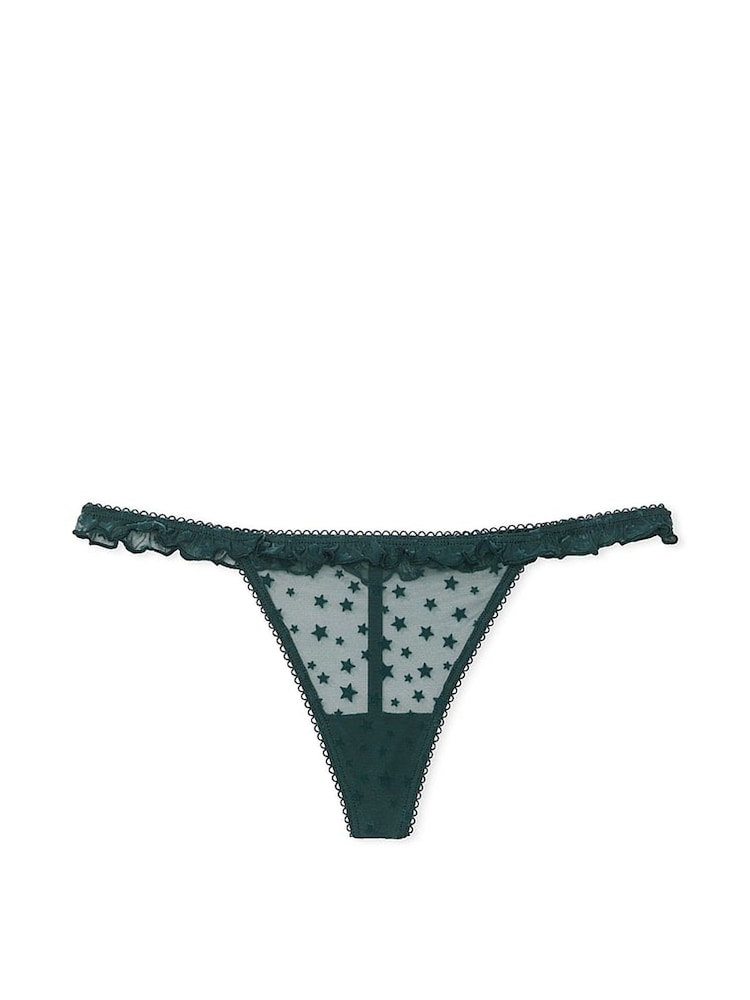 Victoria's Secret PINK Deep Forest Green G String Star Chaser Lace Knickers - Image 3 of 3 Victoria's Secret PINK Deep Forest Green G String Star Chaser Lace Knickers - Image 3 of 3