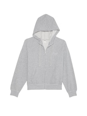 Victoria's Secret PINK Medium Heather Grey Diamante Fleece Hoodie - Image 1 of 2