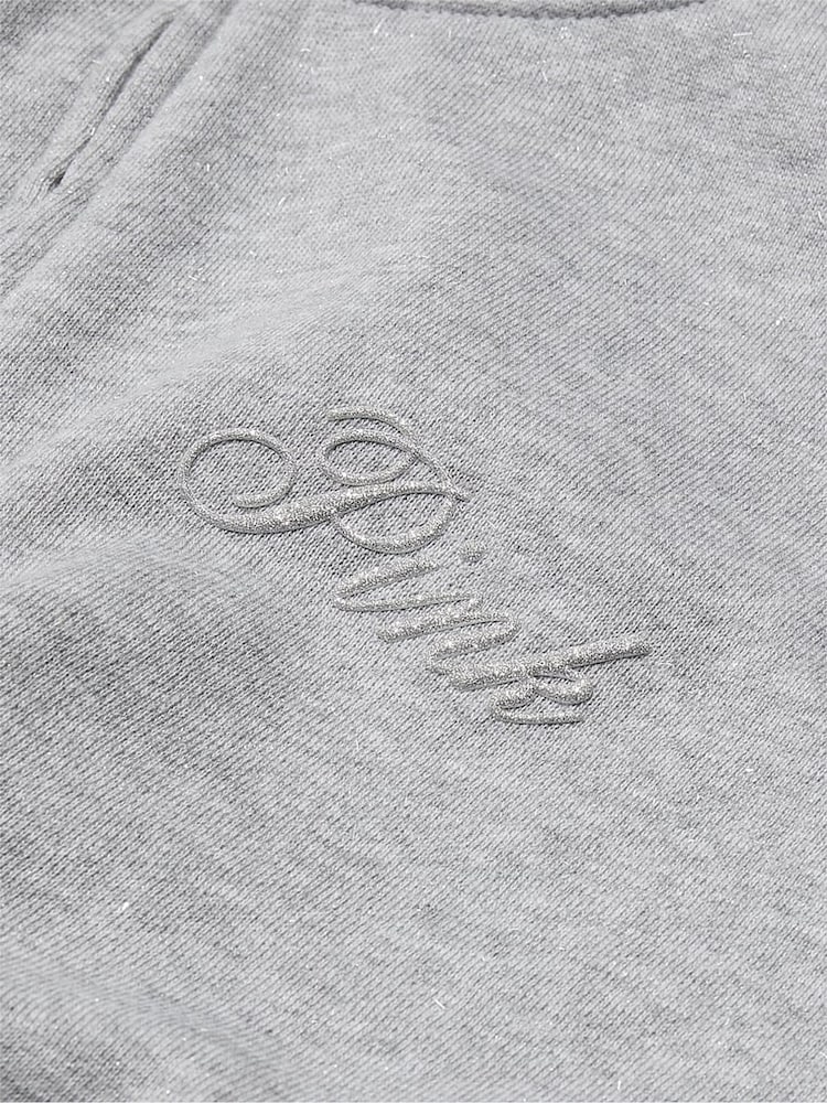 Victoria's Secret PINK Medium Heather Grey Diamante Fleece Hoodie - Image 2 of 2