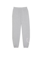 Victoria's Secret PINK Grey Heather Cuffed Diamante Fleece Joggers - Image 3 of 3