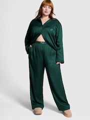 Victoria's Secret PINK Deep Forest Green Diamante Long Pyjama Set - Image 1 of 3