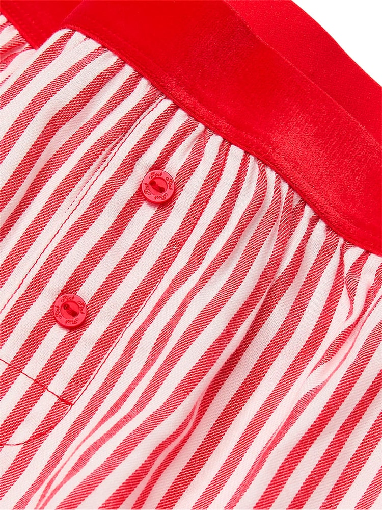 Victoria's Secret PINK Vermillion Red Stripe Short Pyjama Bottoms - Image 4 of 4
