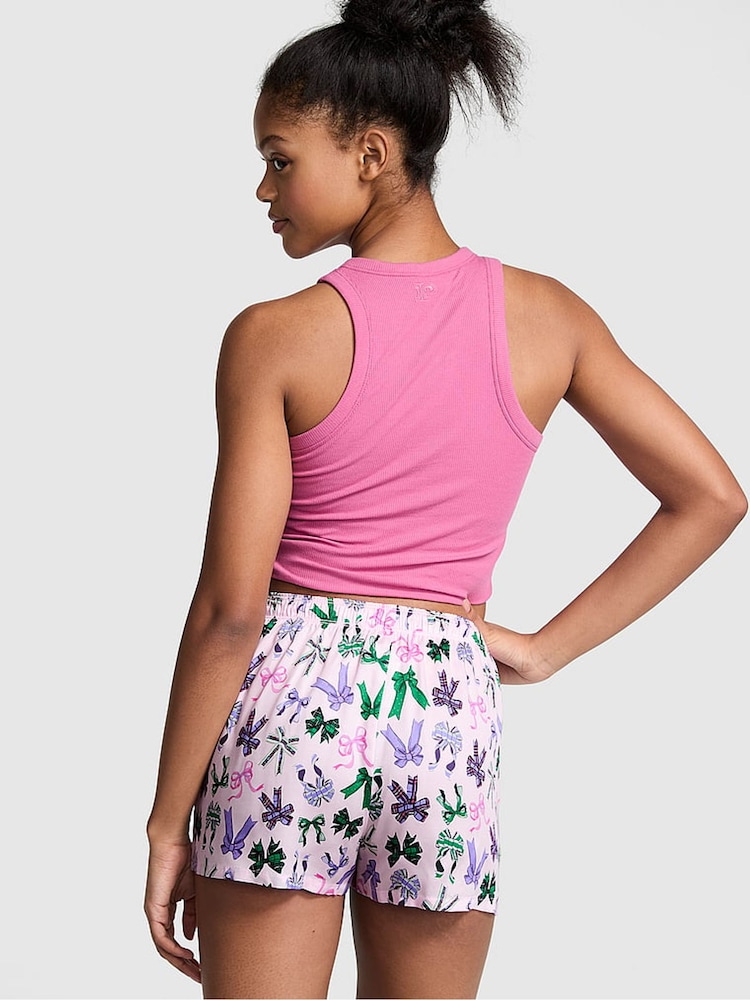 Victoria's Secret PINK Pink Tulip Bows Short Pyjama Bottoms - Image 2 of 3 Victoria's Secret PINK Pink Tulip Bows Short Pyjama Bottoms - Image 2 of 3