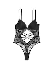 Victoria's Secret Black Rose Lace Bodysuit - Image 3 of 3