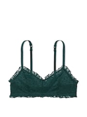 Diep bosgroen - Victoria's Secret PINK kanten ongevoerde beha met sterretjesmotief - Image 3 of 3