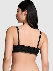 Victoria's Secret PINK Black Bralette Star Chaser Lace Unlined Bra - Image 2 of 3