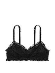 Victoria's Secret PINK Black Bralette Star Chaser Lace Unlined Bra - Image 3 of 3