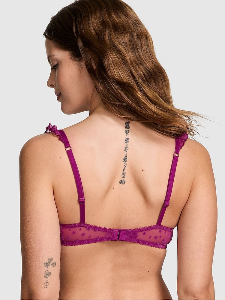 Thriller Paars - Victoria's Secret PINK beha van kant met sterretjesmotief - Image 2 of 3