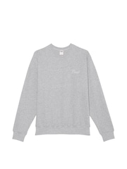 Victoria's Secret PINK Grey Heather Diamante Sweatshirt - Image 3 of 3