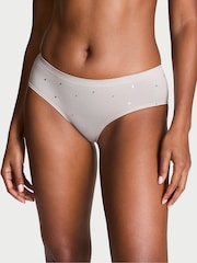 Victoria's Secret Silver Pearl Grey Stars Hipster Knickers - Image 1 of 3