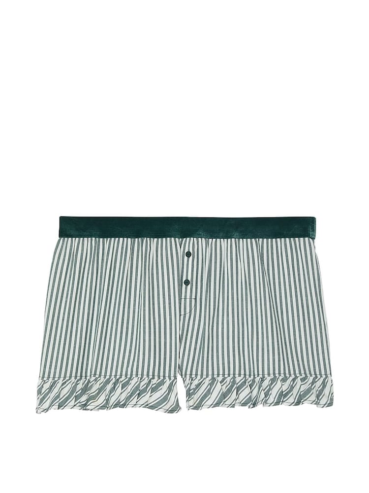Victoria's Secret PINK Deep Forest Green Stripe Short Pyjama Bottoms - Image 3 of 3