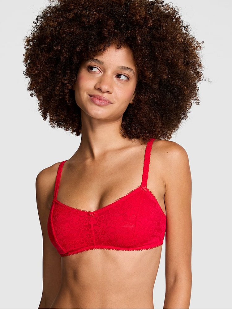 Victoria's Secret PINK Red Pepper Balcony Bralette - Image 1 of 3