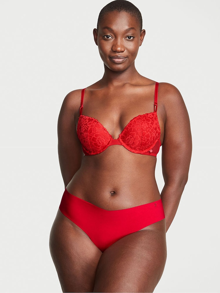 Victoria's Secret Red/Pink/Purple Thong 5 Pack Knickers - Image 2 of 3
