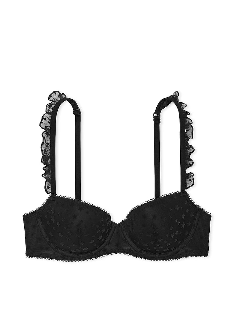 Zwart - Victoria's Secret PINK beha van kant met sterretjesmotief - Image 3 of 3