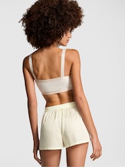 Victoria's Secret PINK Creamer White Diamante Pyjama Shorts - Image 2 of 3