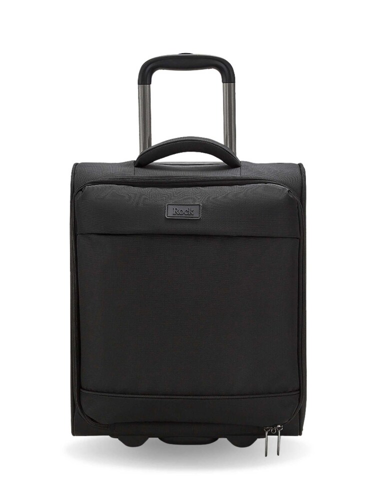 Rock Paris Underseat Black Suitcase - Image 2 of 3