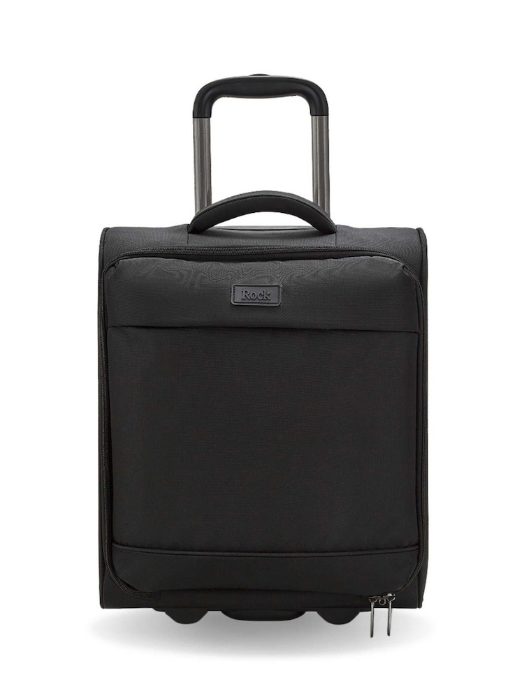 Rock Paris Underseat Black Suitcase - Image 2 of 3 Rock Paris Underseat Black Suitcase - Image 2 of 3