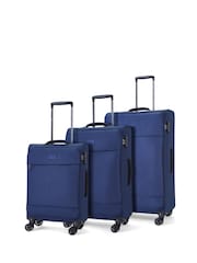 Rock Blue Paris Suitcase 3 PC - Image 1 of 5