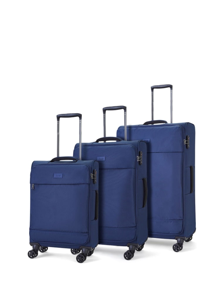 Rock Blue Paris Suitcase 3 PC - Image 1 of 5