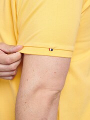 U.S. Polo Assn. Yellow Mens Big & Tall Player 3 Pique 100% Cotton Polo Shirt - Image 6 of 6