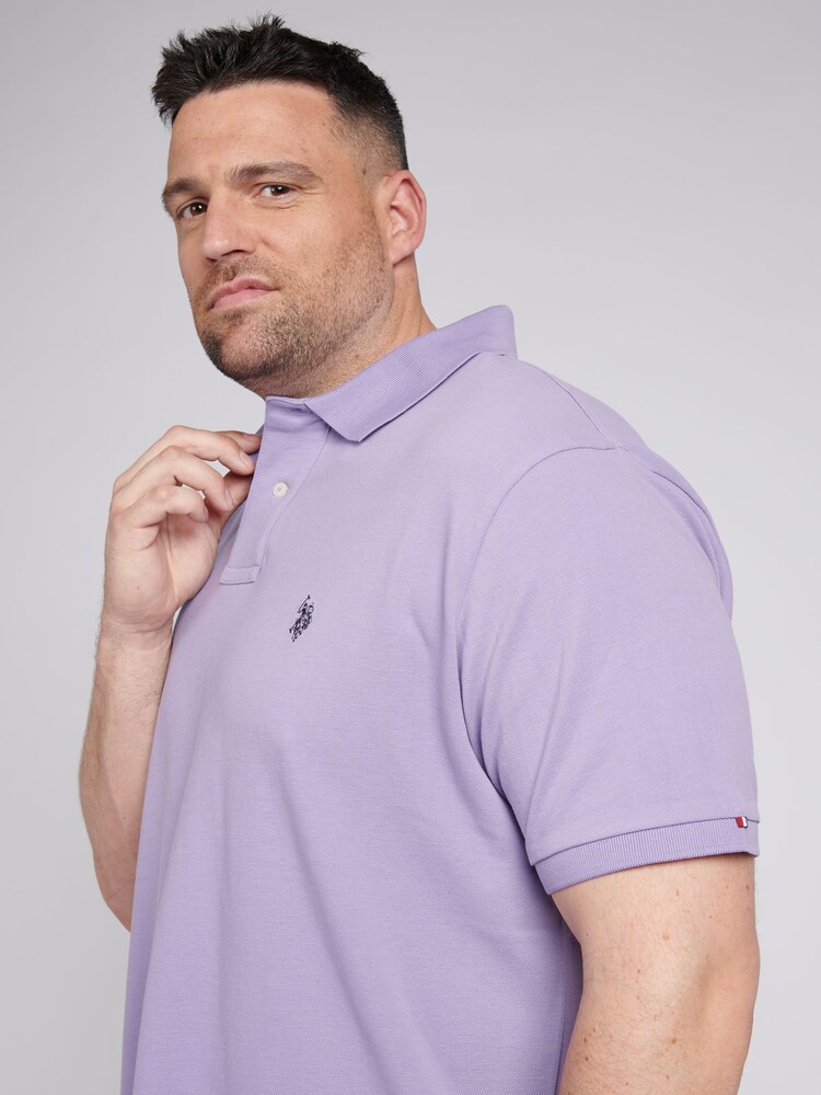 من U.S. Polo Assn. قميص بولو بيكيه قطن 100% للرجال تشكيلة Big & Tall - صورة 2 من 5