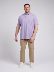 من U.S. Polo Assn. قميص بولو بيكيه قطن 100% للرجال تشكيلة Big & Tall - صورة 3 من 5