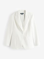Sosandar White Tailored Blazer - Image 6 of 6
